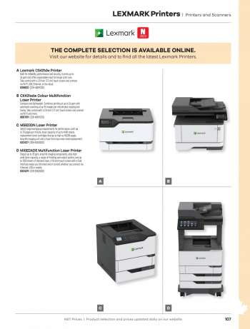 thumbnail - Accessoires pour imprimantes et scanners