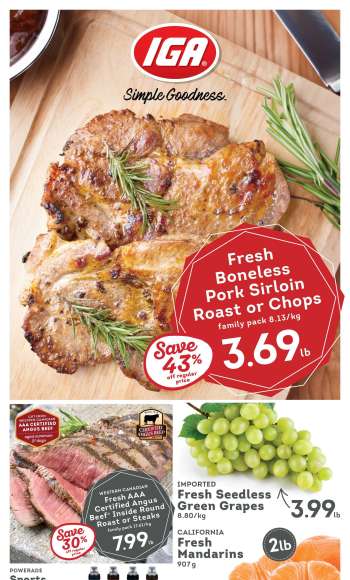 thumbnail - Circulaire IGA Simple Goodness - Weekly Specials