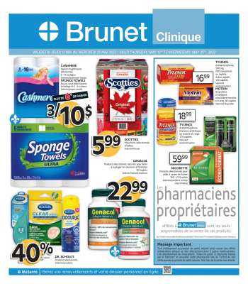 Brunet Clinique Flyer - May 12, 2022 - May 25, 2022.