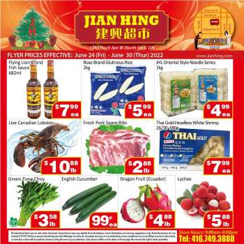 Jian Hing Supermarket Flyer - June 24, 2022 - June 30, 2022.