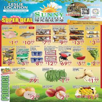 Sunny Foodmart Flyer - June 24, 2022 - June 30, 2022.