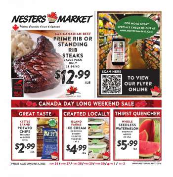 Nesters Food Market Flyer - June 26, 2022 - July 02, 2022.
