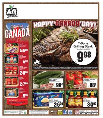 AG Foods Flyer - June 26, 2022 - July 02, 2022.