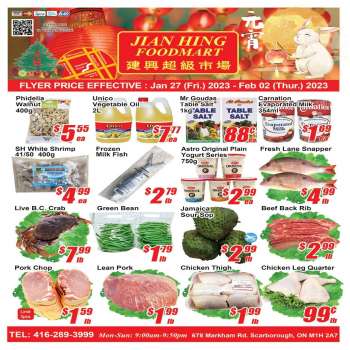 Circulaire Jian Hing Supermarket - Weekly Specials