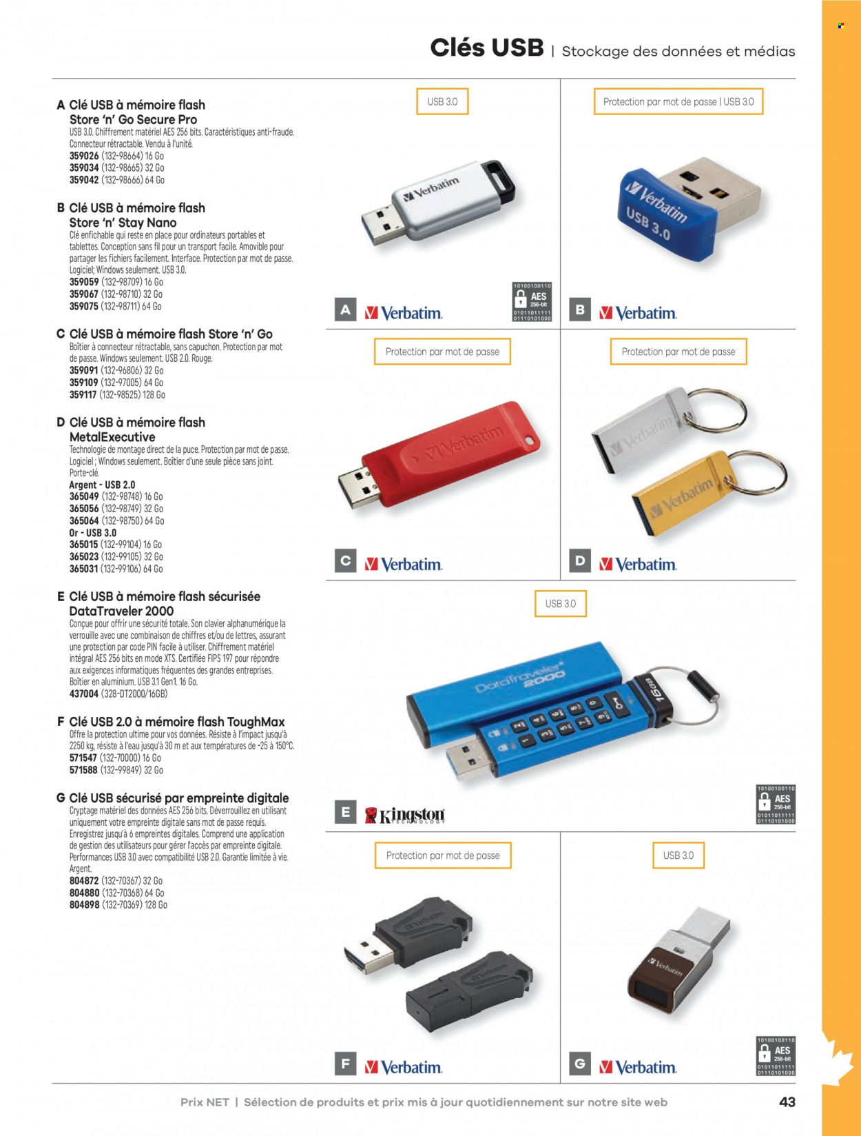 thumbnail - Circulaire Hamster - Produits soldés - clavier, clé USB. Page 45.