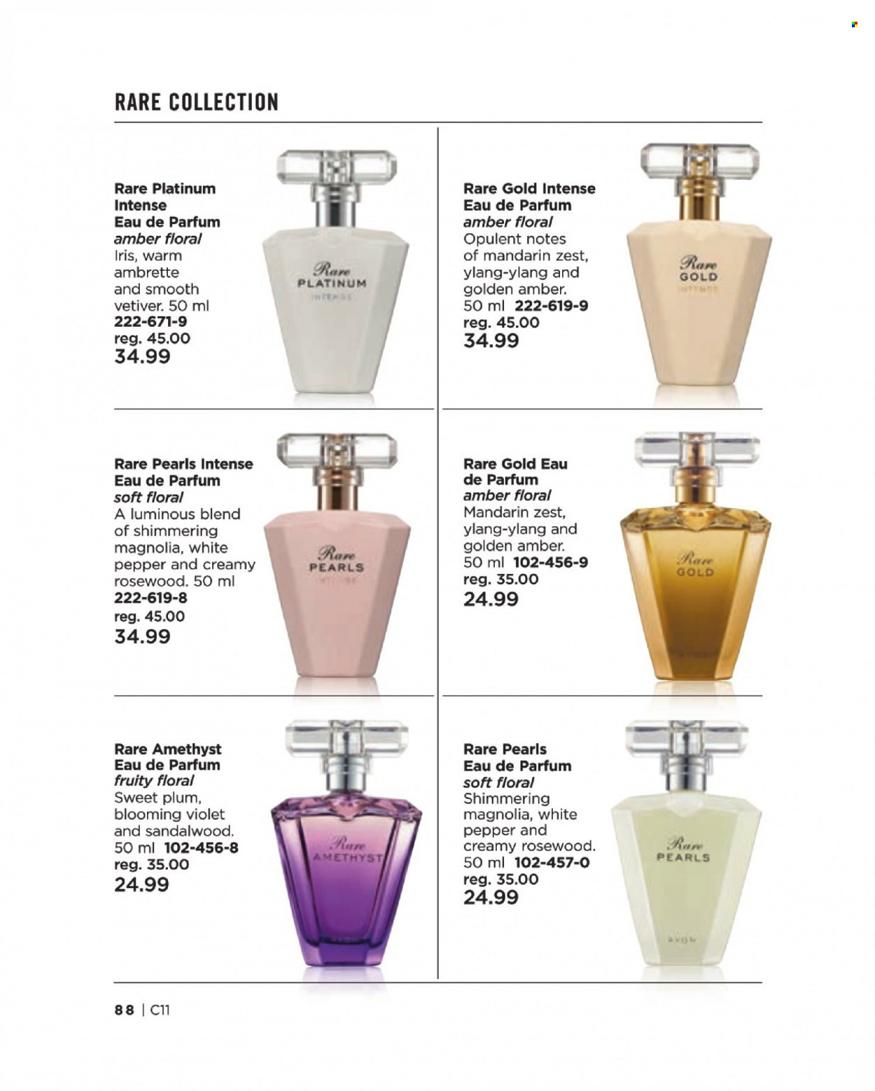 Circulaire Avon - Produits soldés - eau de parfum. Page 88.
