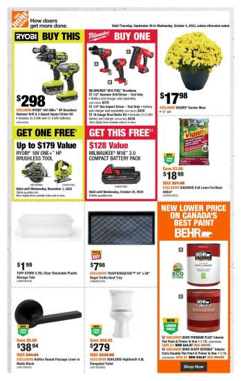Circulaire The Home Depot - Weekly Flyer