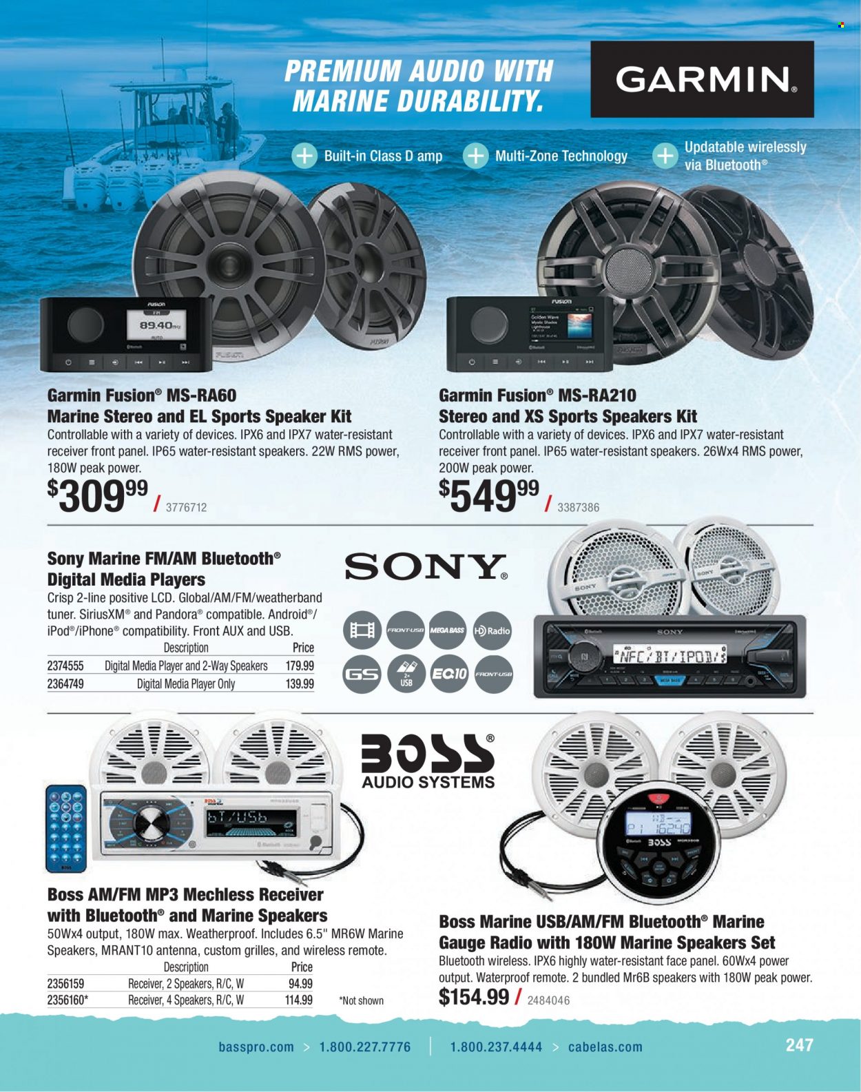 thumbnail - Circulaire Bass Pro Shops - Produits soldés - Sony. Page 247.