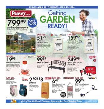 thumbnail - Circulaire Peavey Mart - Getting Garden Ready!