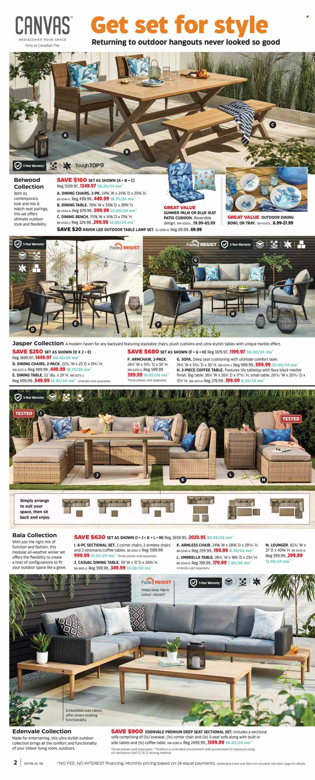 thumbnail - Circulaire Canadian Tire - 26 Avril 2024 - 16 Mai 2024 - Produits soldés - Finish, table. Page 2.