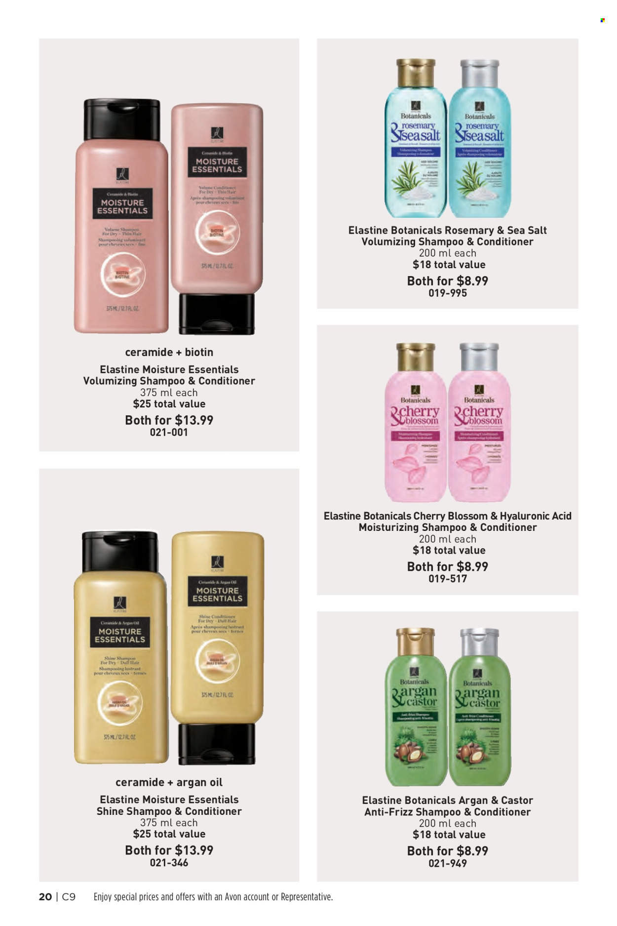 thumbnail - Circulaire Avon - Produits soldés - shampooing. Page 20.