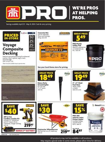 thumbnail - Circulaire Home Hardware - PRO - Contractors Only