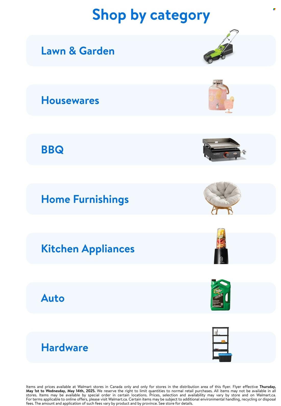 Circulaire Walmart - 01 Mai 2025 - 14 Mai 2025. Page 1