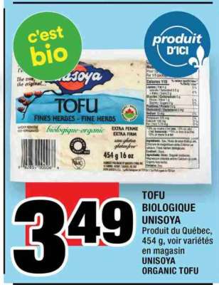 TOFU BIOLOGIQUE UNISOYA