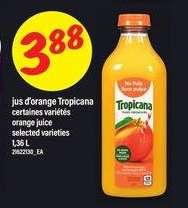 jus d'orange Tropicana