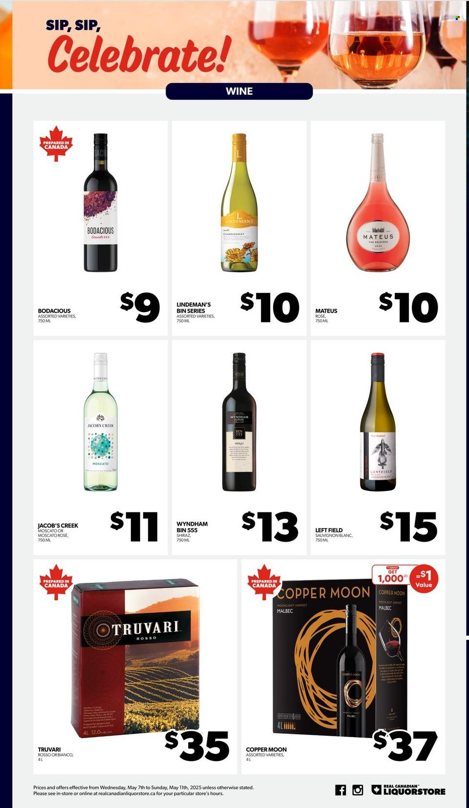 Circulaire Real Canadian Liquorstore - 07 Mai 2025 - 11 Mai 2025. Page 1