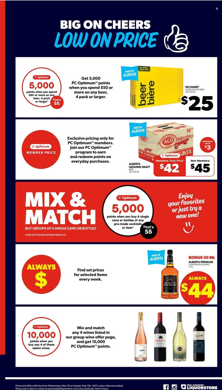 Circulaire Real Canadian Liquorstore - 07 Mai 2025 - 11 Mai 2025. Page 1