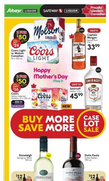 Circulaire Sobeys Liquor - 08 Mai 2025 - 14 Mai 2025.