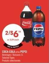COCA-COLA or PEPSI