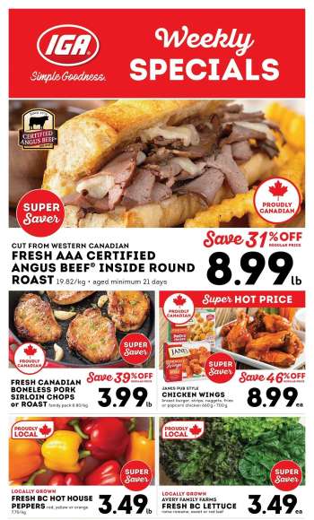 Circulaire IGA Simple Goodness - 09 Mai 2025 - 15 Mai 2025.