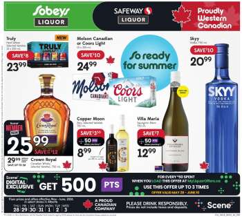 Circulaire Sobeys Liquor - 28 Mai 2026 - 03 Juin 2026.