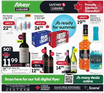 Circulaire Sobeys Liquor - 04 Juin 2026 - 10 Juin 2026.