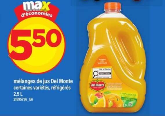 MÉLANGES DE JUS DEL MONTE