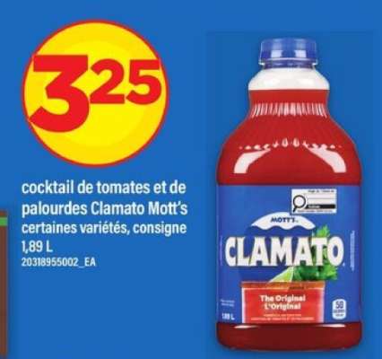 Clamato Mott's
