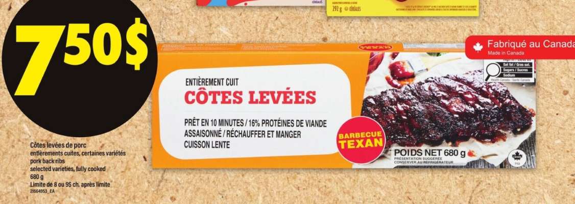 Côtes levées
