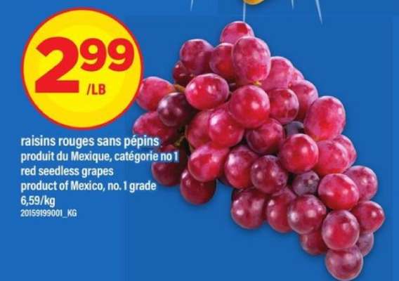 RAISINS ROUGES SANS PÉPINS
