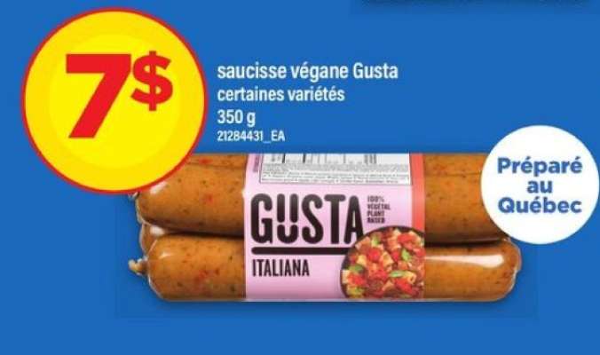 saucisse végane Gusta