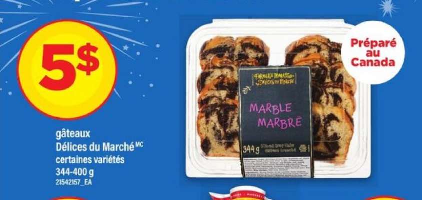 gâteaux Délices du Marché