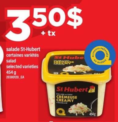 SALADE ST-HUBERT