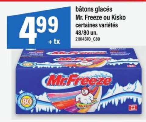 bâtons glacés