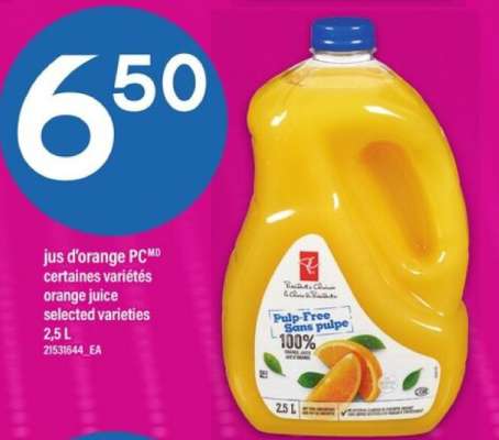 jus d'orange PC