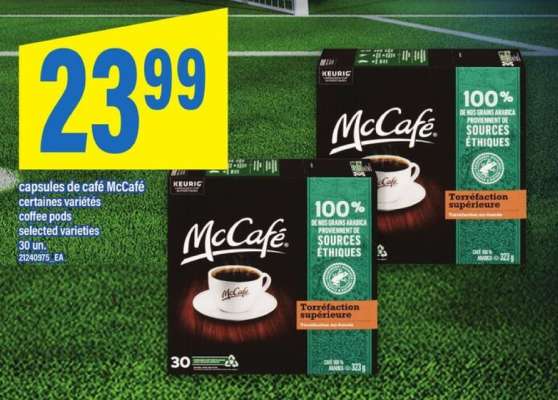 CAPSULES DE CAFÉ McCAFÉ