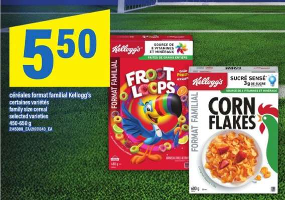 Kellogg's céréales format familial