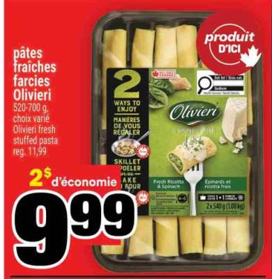 PÂTES FRAÎCHES FARCIÉS OLIVIERI