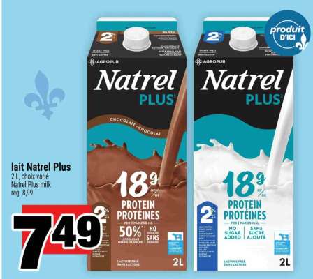 Lait Natrel Plus