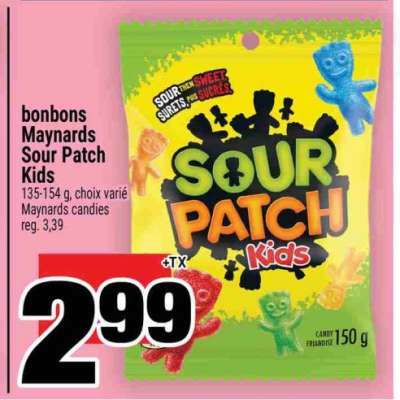 bonbons Maynards Sour Patch Kids