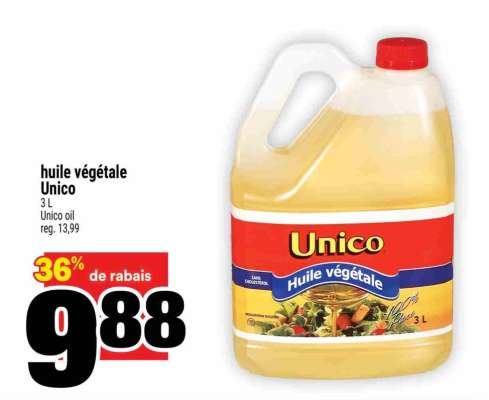 huile végétale Unico