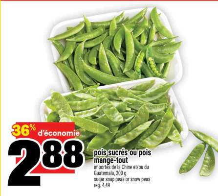 pois sucrés ou pois mange-tout