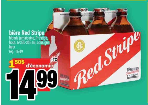 bière Red Stripe
