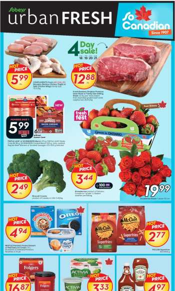 Circulaire Sobeys Urban Fresh - 18 Juin 2026 - 24 Juin 2026.