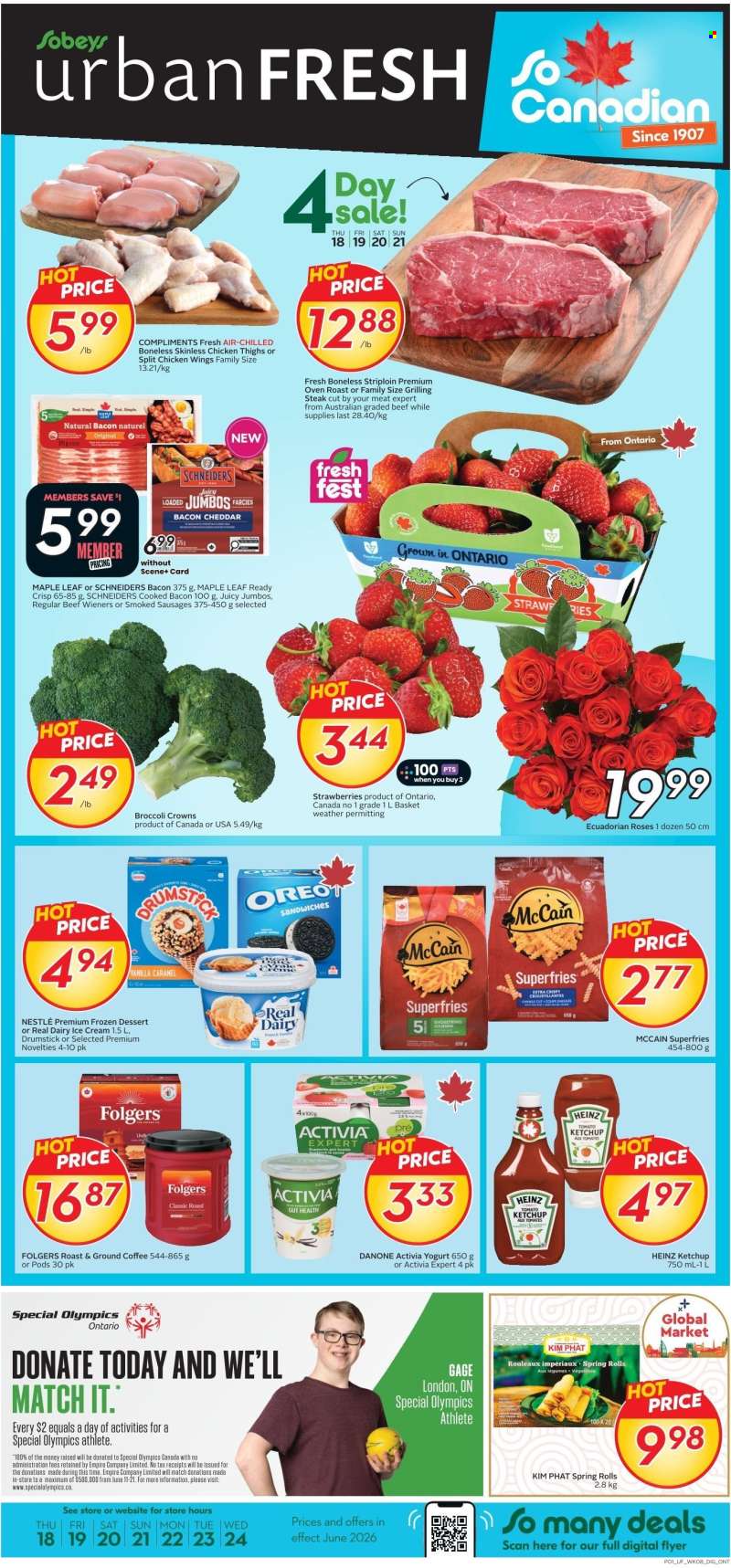 Circulaire Sobeys Urban Fresh - 18 Juin 2026 - 24 Juin 2026.