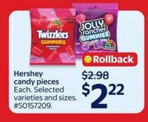 Hershey candy pieces
