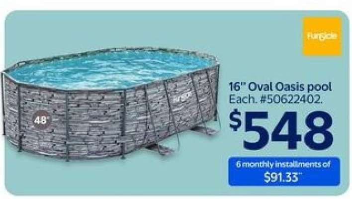 16' Oval Oasis pool