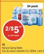 PC NATURAL SPRING WATER