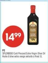 PC SPLENDIDO Cold Pressed Extra Virgin Olive Oil