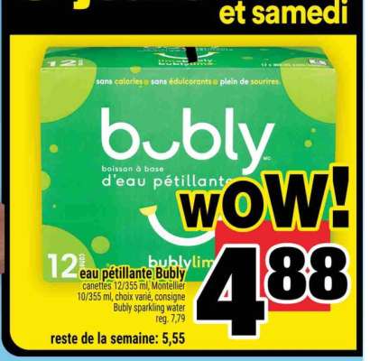 EAU PÉTILLANTE BUBLY